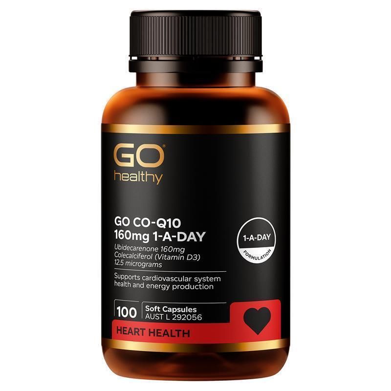 GO Healthy CoQ10 160mg 100 Softgel Capsules