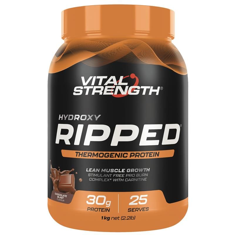 Vital Strength Hydroxy Ripped Thermogenic Protein Powder Chocolate 1kg