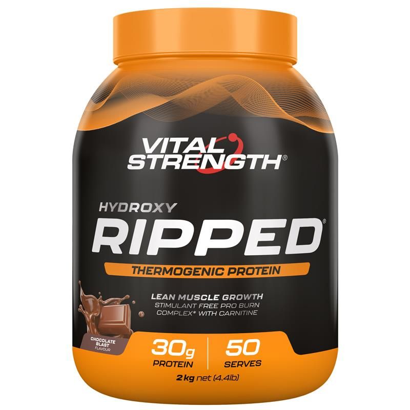 Vital Strength Hydroxy Ripped Thermogenic Protein Powder Chocolate 2kg