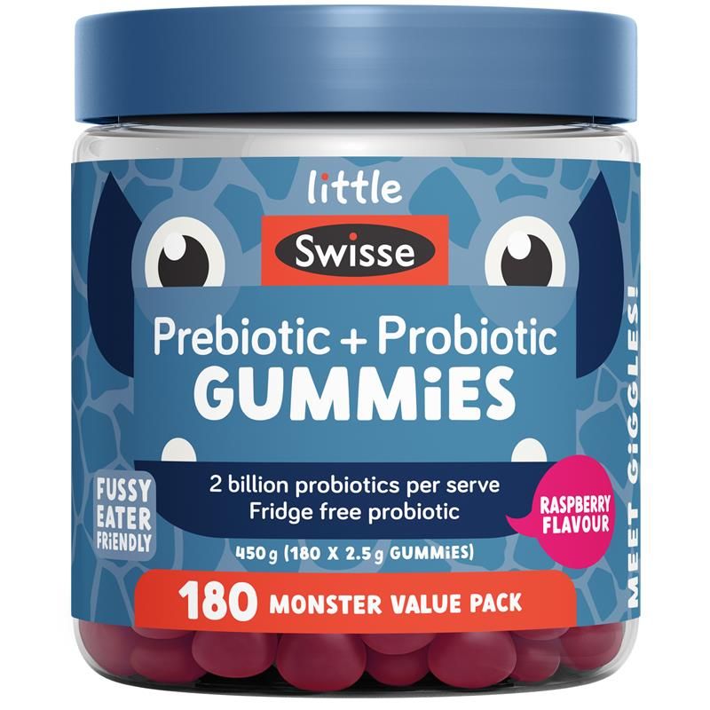 Little Swisse Prebiotic + Probiotic Gummies 180 Pack Exclusive