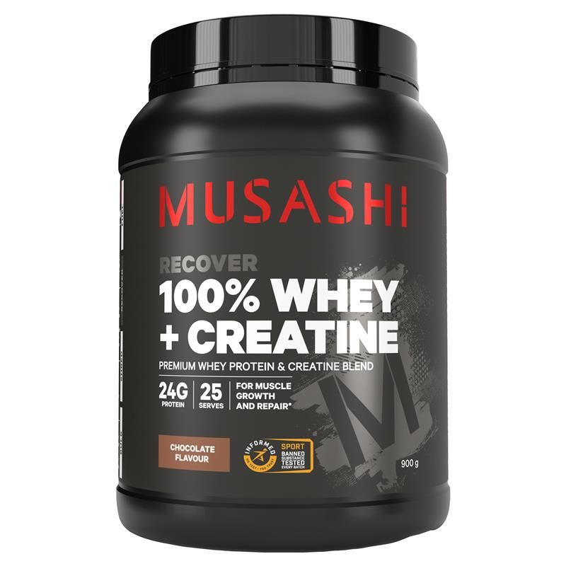 Musashi 100% Whey + Creatine Chocolate 900g