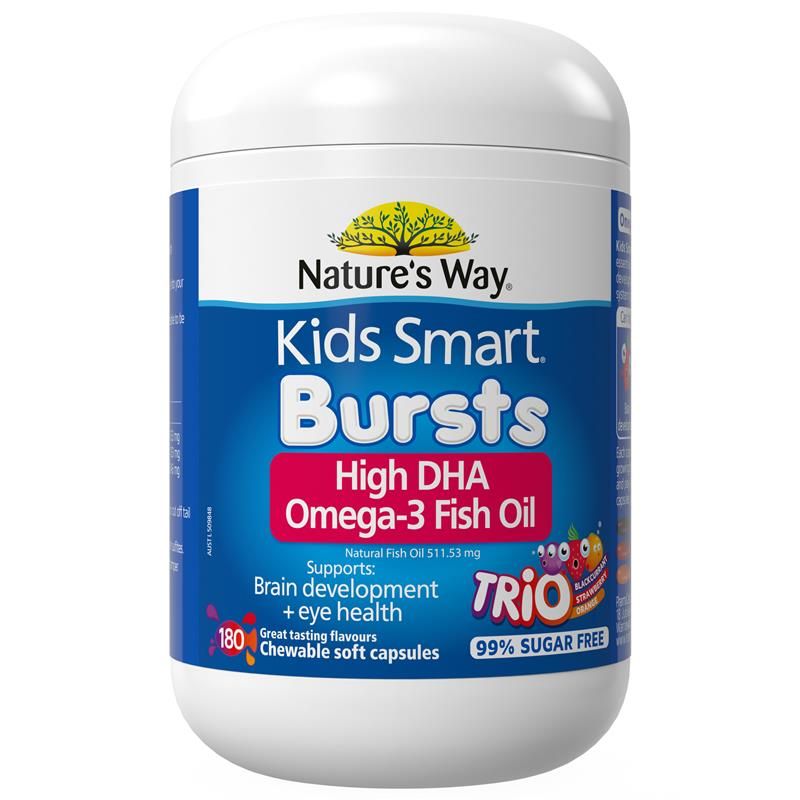 Nature's Way Kids Smart Omega3 Fish Oil Trio 180 Capsules
