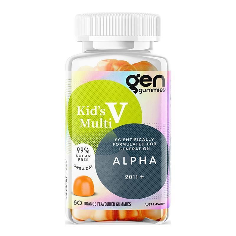 GEN Alpha Gummies Kid's Multivitamin Orange 60 Pack