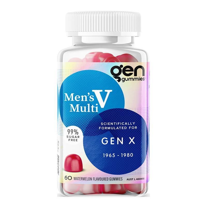 GEN X Gummies Men's Multivitamin Watermelon 60 Pack