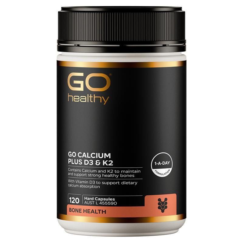GO Healthy Calcium Plus D3 & K2 120 Hard Capsules