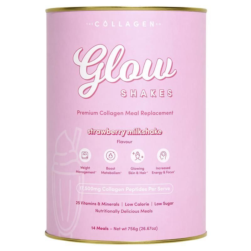 The Collagen Co Glow Shakes Strawberry Milkshake 756g