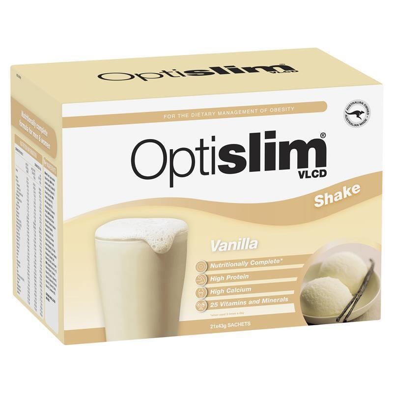 Optislim VLCD Meal Replacement Shake Vanilla 21x43g Sachets