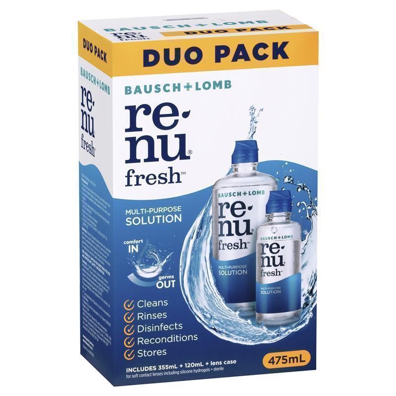 Bausch & Lomb Renu Fresh Multi-Purpose Duo Pack 355ml + 120ml