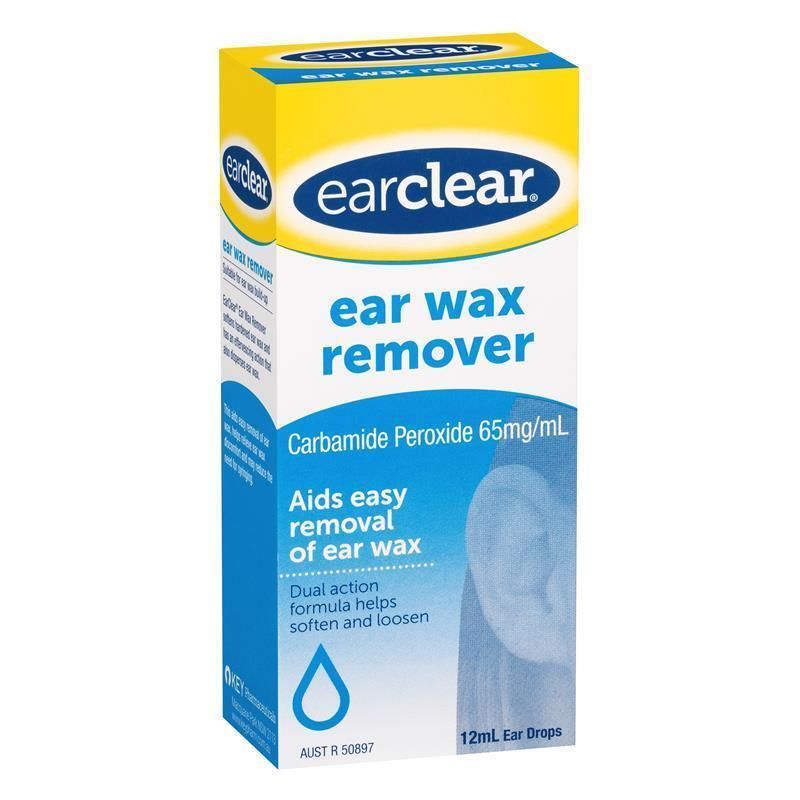 EarClear Ear Wax Remover Drops 12mL – Aids Easy Removal of Ear Wax