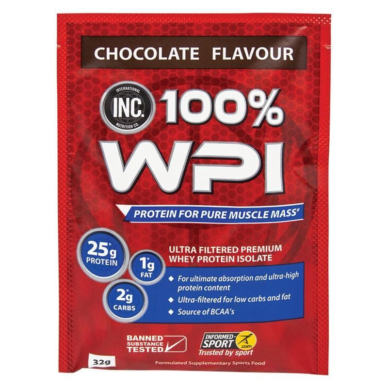 INC. 100% WPI Chocolate Sachet 32g