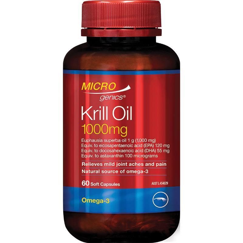Microgenics Krill Oil 1000mg 60 Capsules
