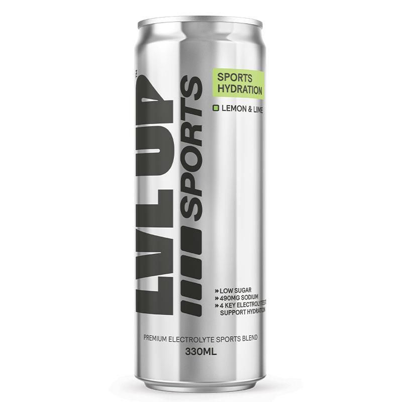 LVL UP Sports Hydration RTD Lemon Lime 330ml