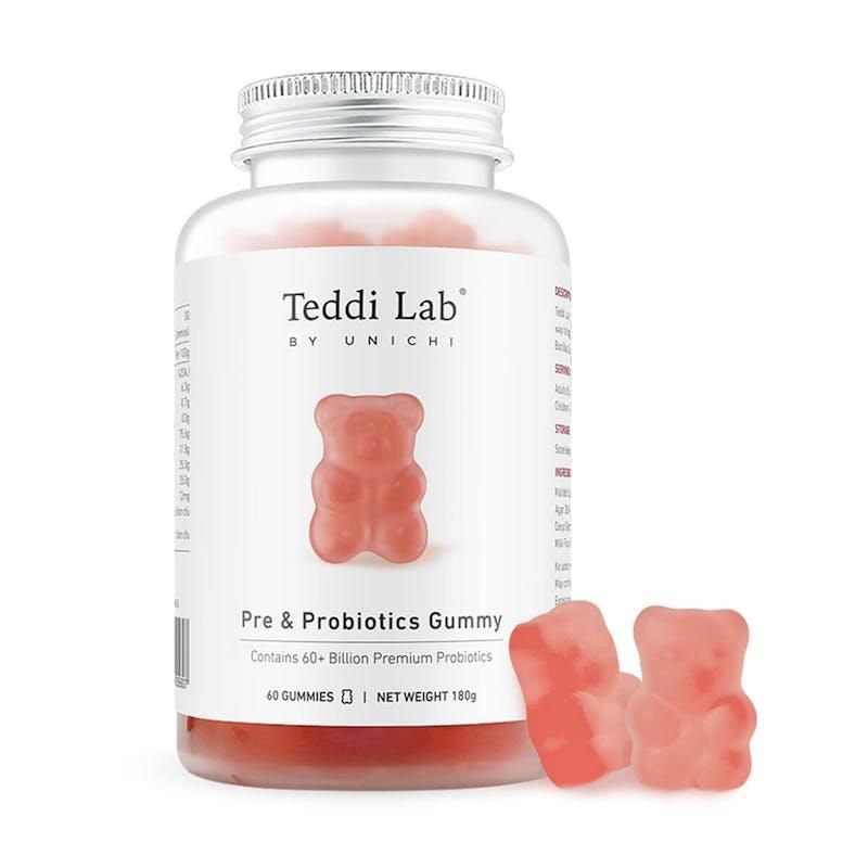 Teddi Lab by Unichi Pre & Probiotics  Gummy 60s - Gut Health & Digestive Support Pack