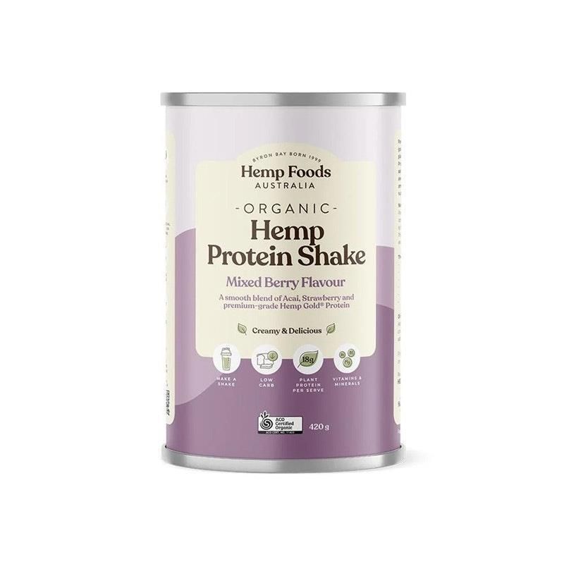 Hemp Foods Australia Organic Hemp Protein Mixed Berry 420g