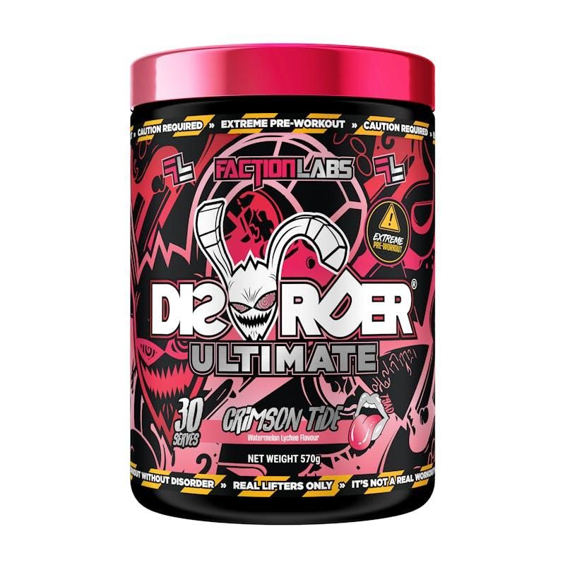 Faction Labs Disorder Ultimate - 30 Serves 570g Crimson Tide (Watermelon Lychee)