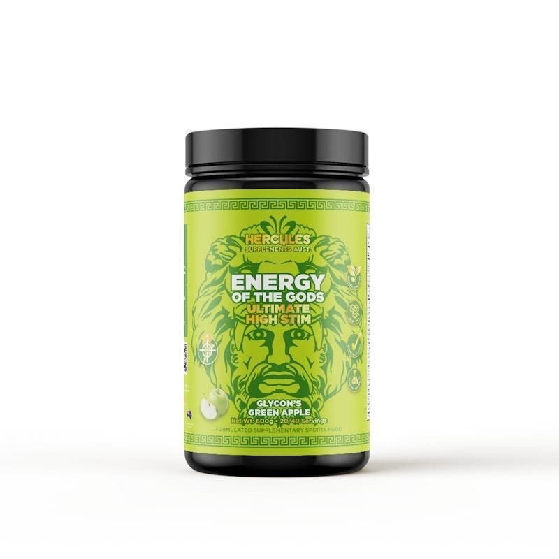 Hercules Supplements - Energy of The Gods - Ultimate High Stim Pre Workout Glycon's Apple