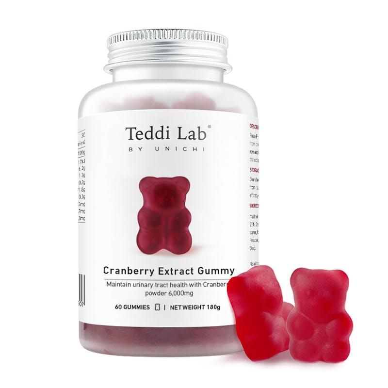 Teddi Lab by Unichi Cranberry Extract Gummy 60s - Urinary Tract Care & Intimate Health 60 Gummies