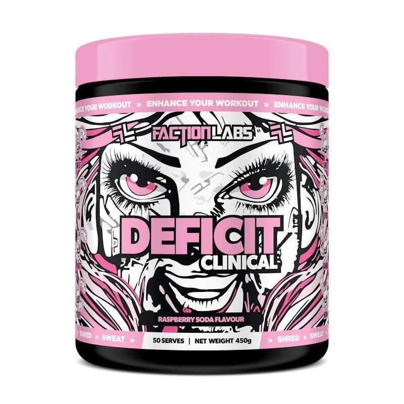 Faction Labs Deficit Clinical - 50 serves Raspberry Soda