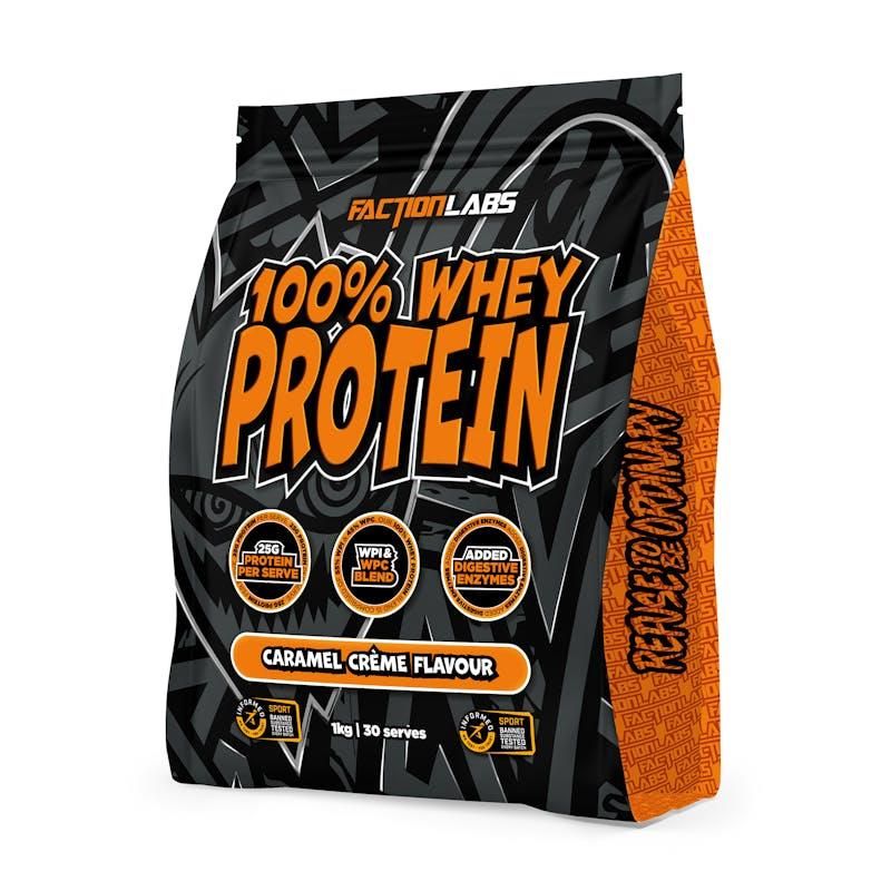 Faction Labs 100% Whey Protein - 30 serves Caramel Creme