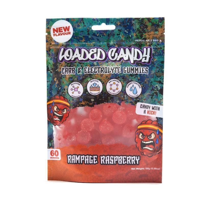 Loaded Candy Electrolyte Gummies Rampage Rasbperry