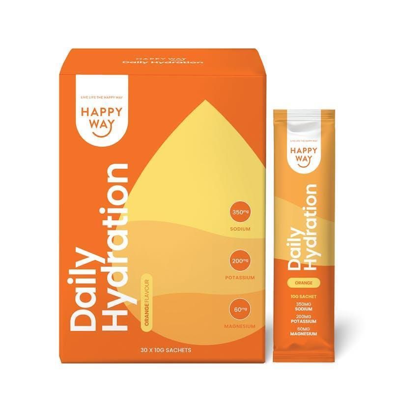 Happy Way Orange Daily Hydration Sachets 300g