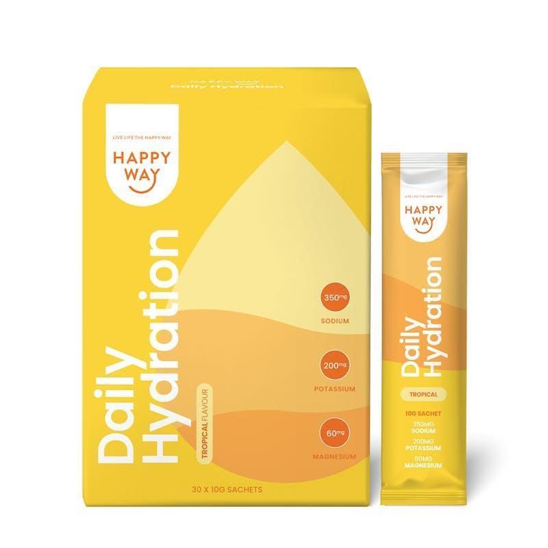 Happy Way Tropical Daily Hydration Sachets 300g