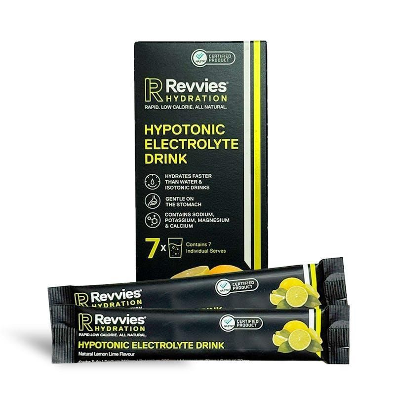 Revvies On-The-Go Hydration 7x Single Serve Lemon Lime 1 Pack