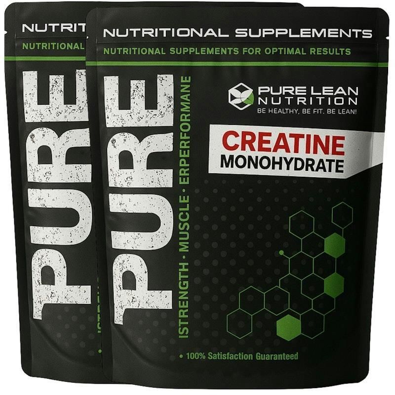 Pure Lean Nutrition Creatine Monohydrate Powder 1 Kg 2 Pack