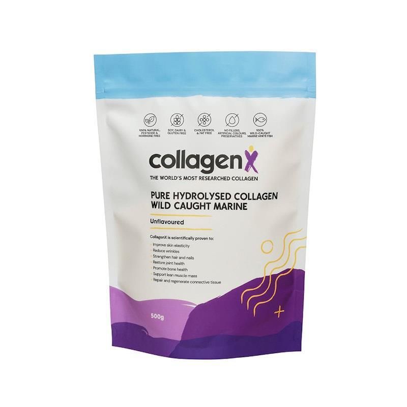 CollagenX Pure Wild Caught Marine Collagen Peptide Powder 500g