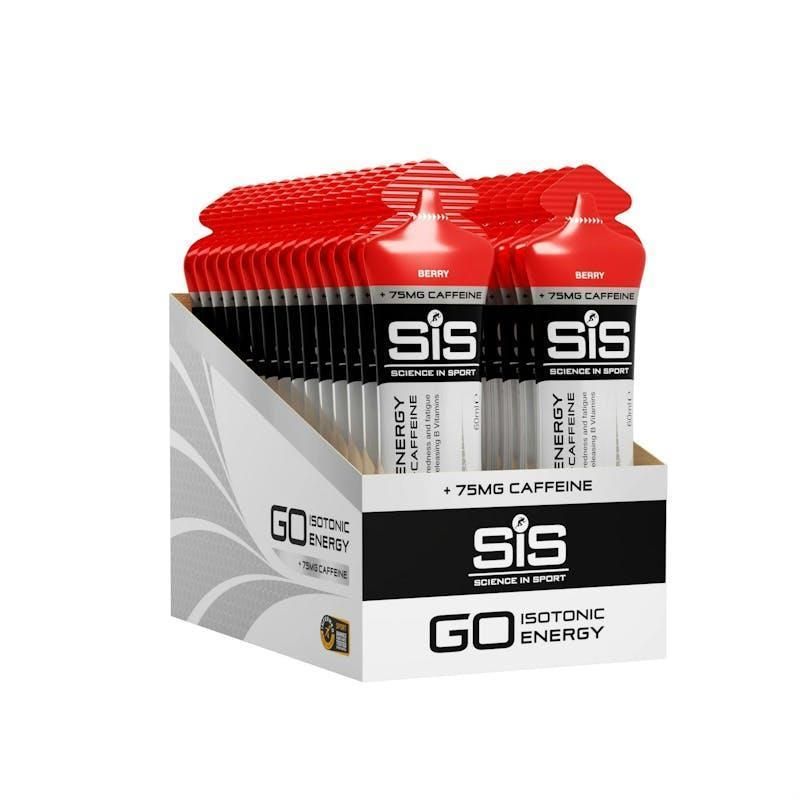 SiS GO Energy Plus Caffeine Gels 60ml 30 Pack Berry