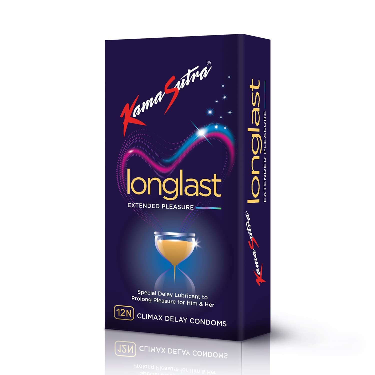 KamaSutra Pleasure Series Longlast Condom 12 Pack