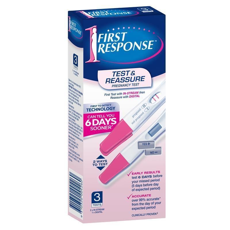 First Response Test and Reassure 3 Tests