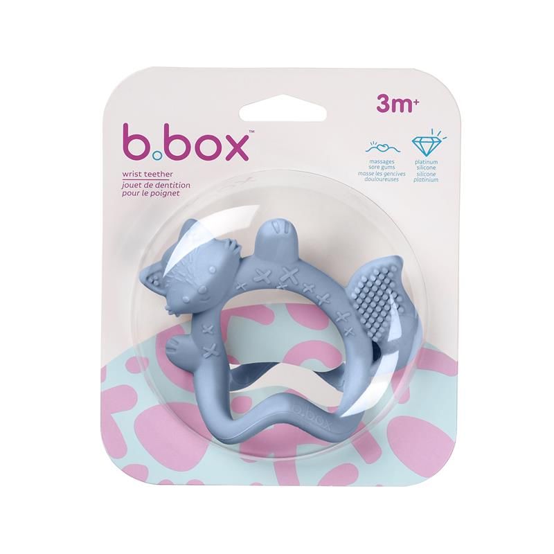 B.Box Wrist Teether Lullaby Blue