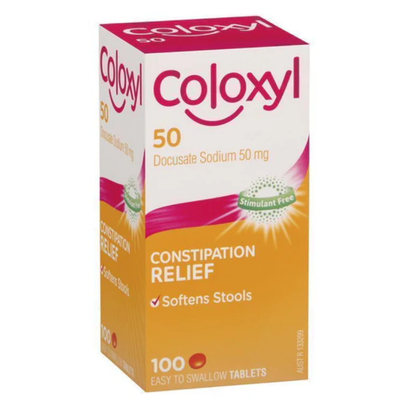 Coloxyl 50mg 100 Tablets Filmcoat
