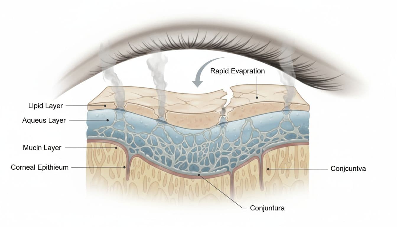 Evaporative Dry Eye Disease: Causes, Symptoms, Treatments