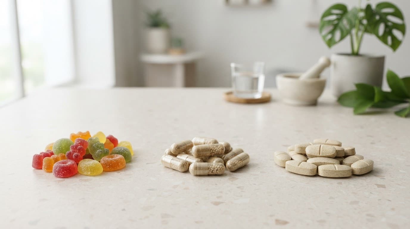 Supplement Forms: Gummies, Capsules, or Tablets?