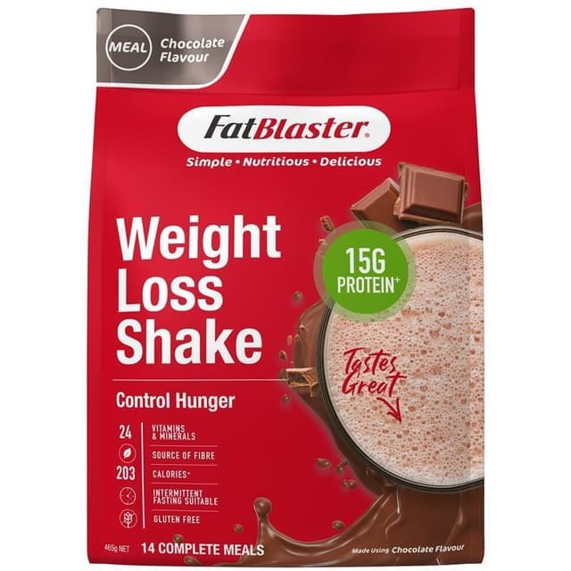 Fatblaster Weight Loss Shake Red Pouch Chocolate 465g