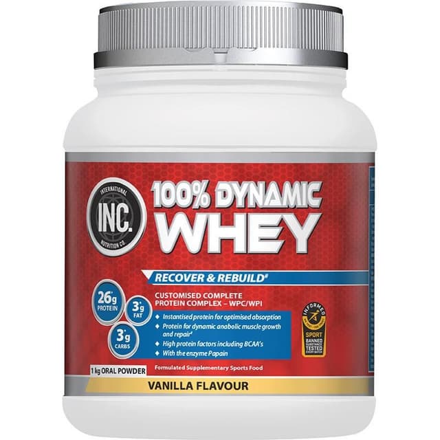 INC. 100 Dynamic Whey Vanilla Flavour 1kg