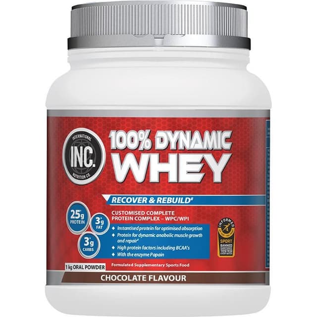 INC. 100 Dynamic Whey Chocolate Flavour 1kg